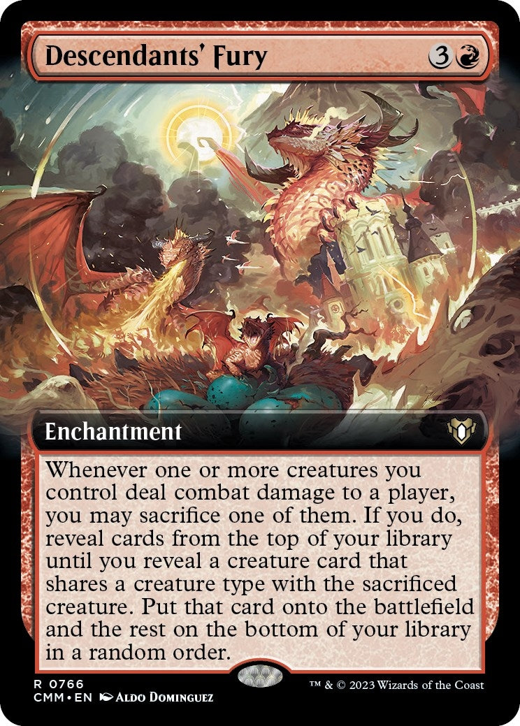 Image for Descendants' Fury (Extended Art) (766) - Magic: The Gathering