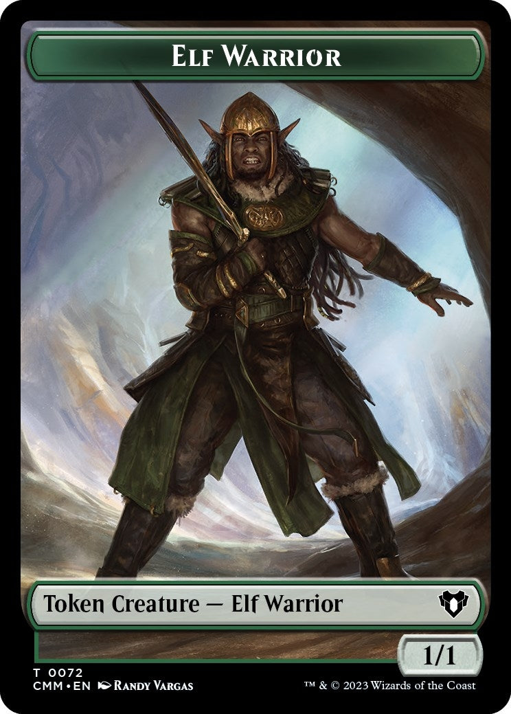 Image for Elf Warrior // Cleric Double-Sided Token (72 // 62) - Magic: The Gathering