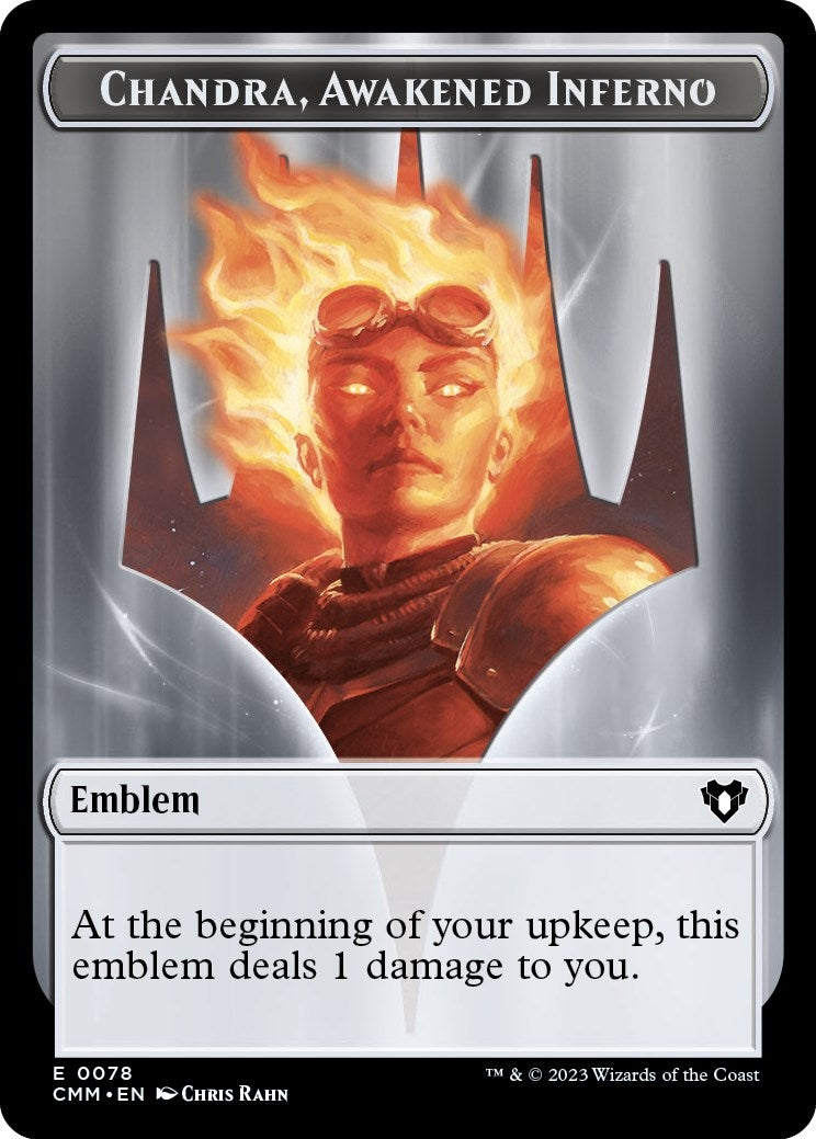 Image for Emblem - Chandra, Awakened Inferno // Wizard Double-Sided Token (78 // 71) - Magic: The Gathering