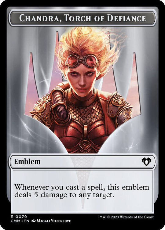 Image for Emblem - Chandra, Torch of Defiance // Wizard Double-Sided Token (79 // 71) - Magic: The Gathering