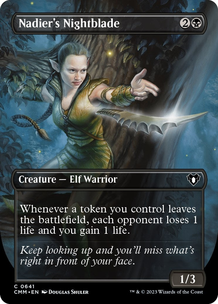 Image for Nadier's Nightblade (Borderless) (641) - Magic: The Gathering