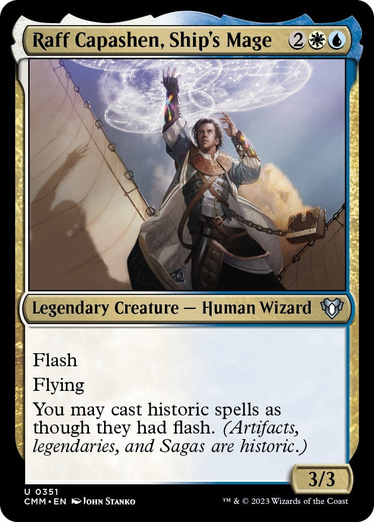 Image for Raff Capashen, Ship's Mage (351) (CMM) - Magic: The Gathering