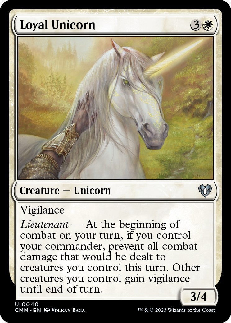 Image for Loyal Unicorn (40) - Magic: The Gathering