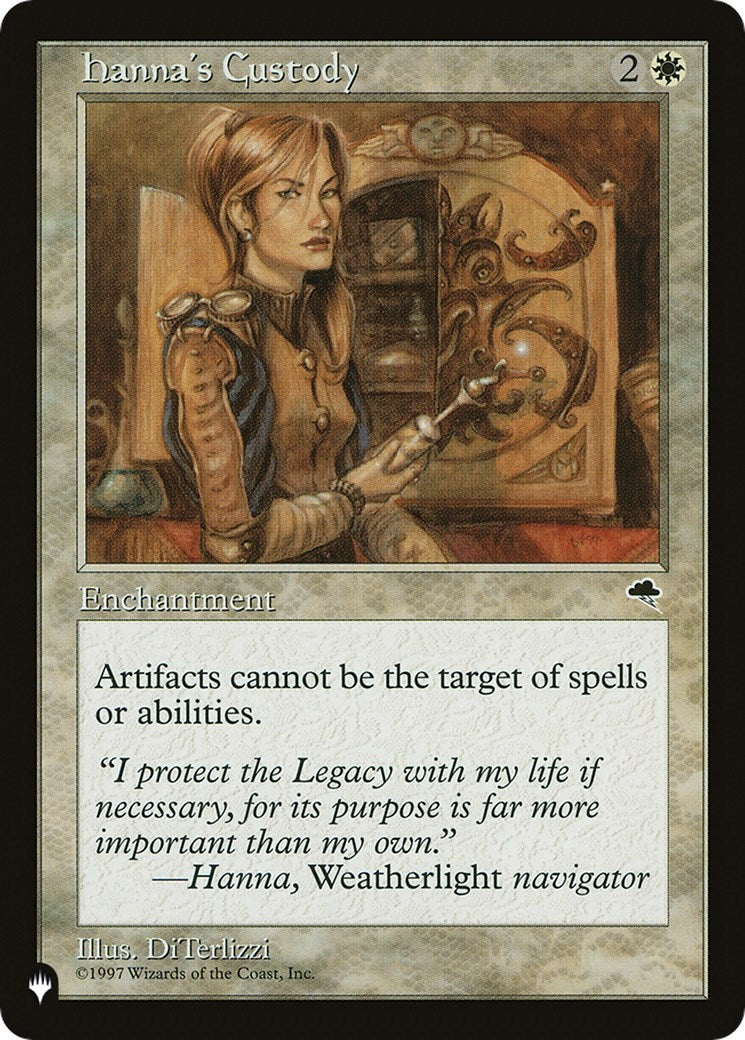 Image for Hanna's Custody (LIST) - Magic: The Gathering