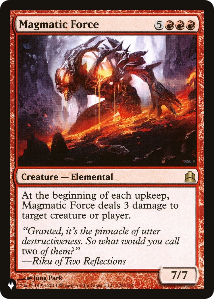 Image for Magmatic Force (128/318) (LIST) - Magic: The Gathering