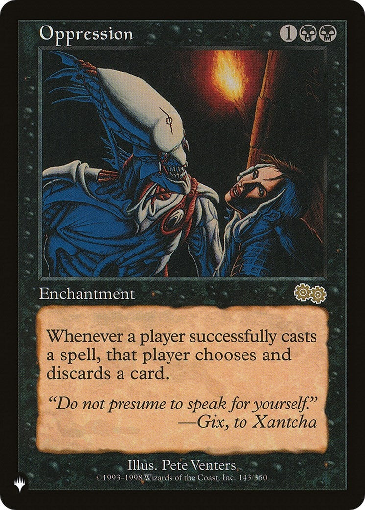 Image for Oppression (143/350) - Magic: The Gathering