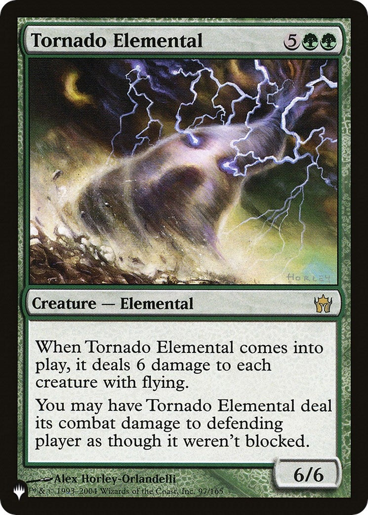 Image for Tornado Elemental (97/165) (LIST) - Magic: The Gathering