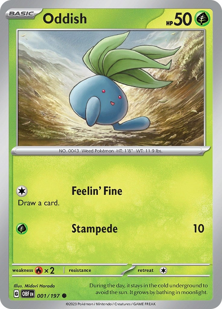 Image for Oddish (001/197) (OBF) - Pokemon