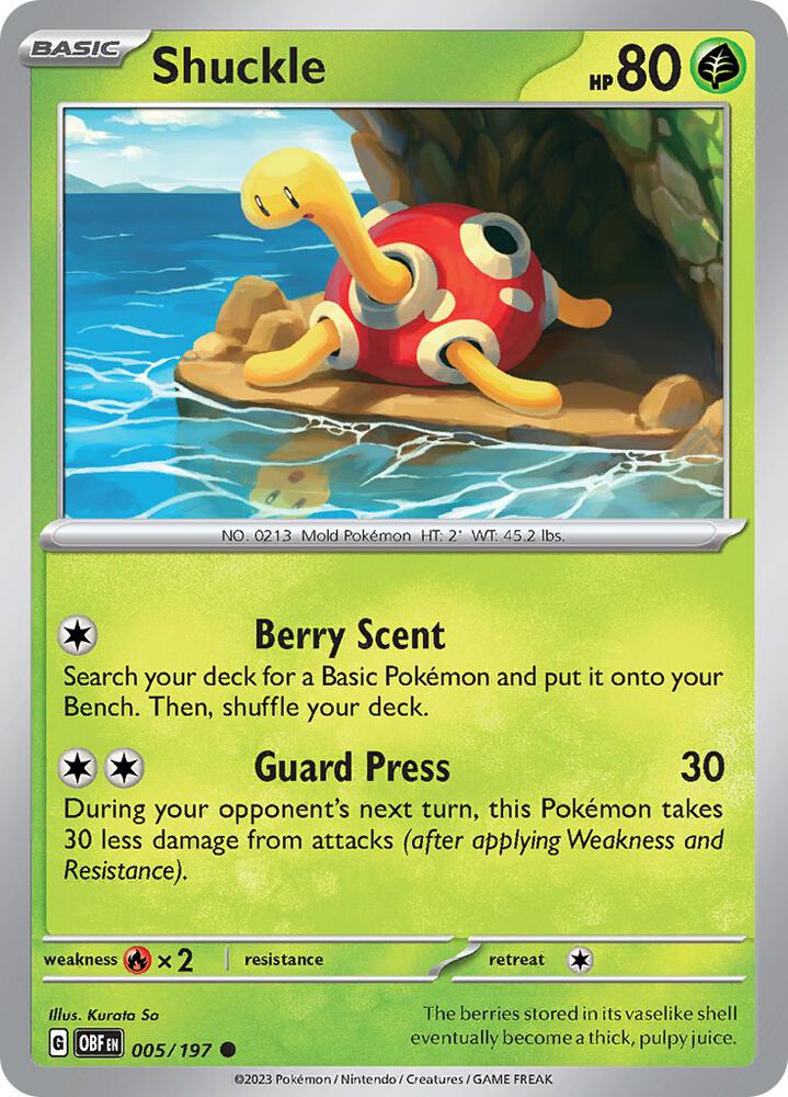 Image for Shuckle (005/197) (OBF) - Pokemon