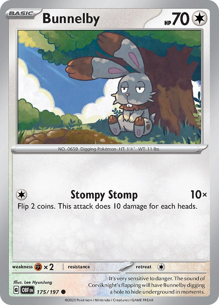 Image for Bunnelby (175/197) (OBF) - Pokemon