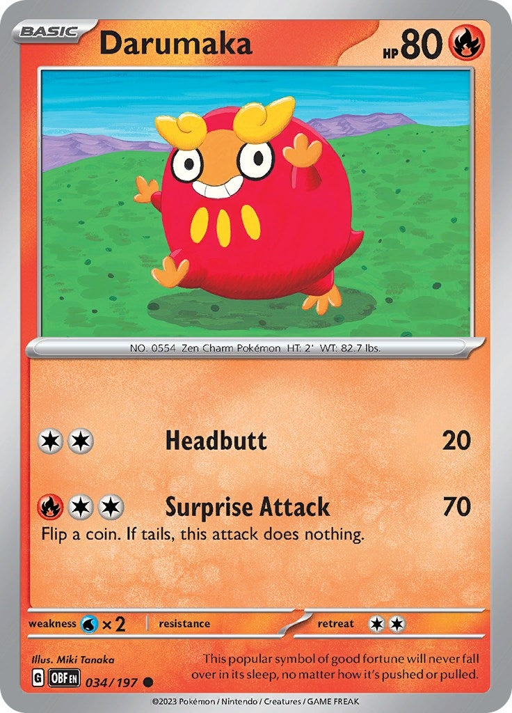 Image for Darumaka (034/197) (OBF) - Pokemon