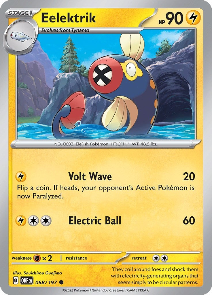 Image for Eelektrik (068/197) (OBF) - Pokemon