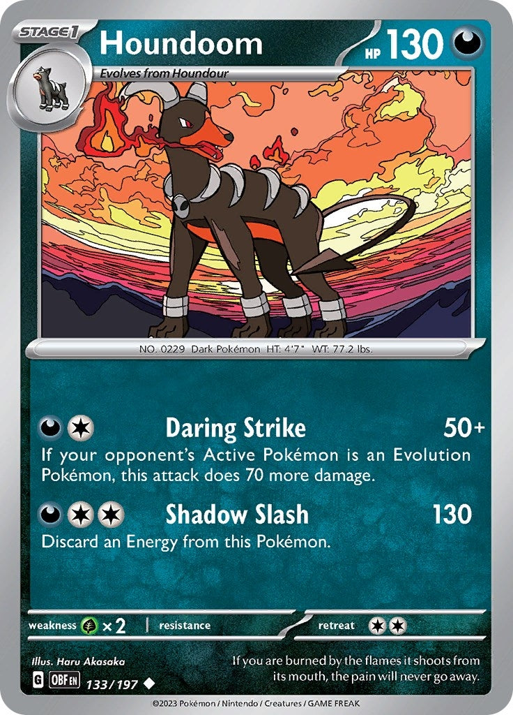Image for Houndoom (133/197) (OBF) - Pokemon