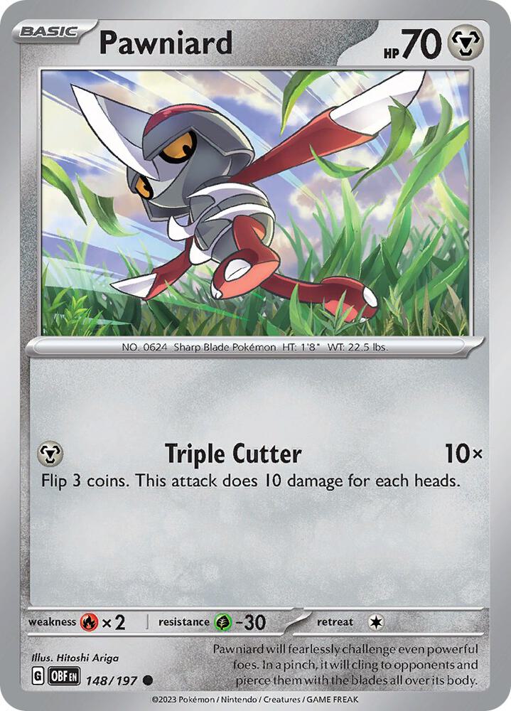Image for Pawniard (148/197) (OBF) - Pokemon