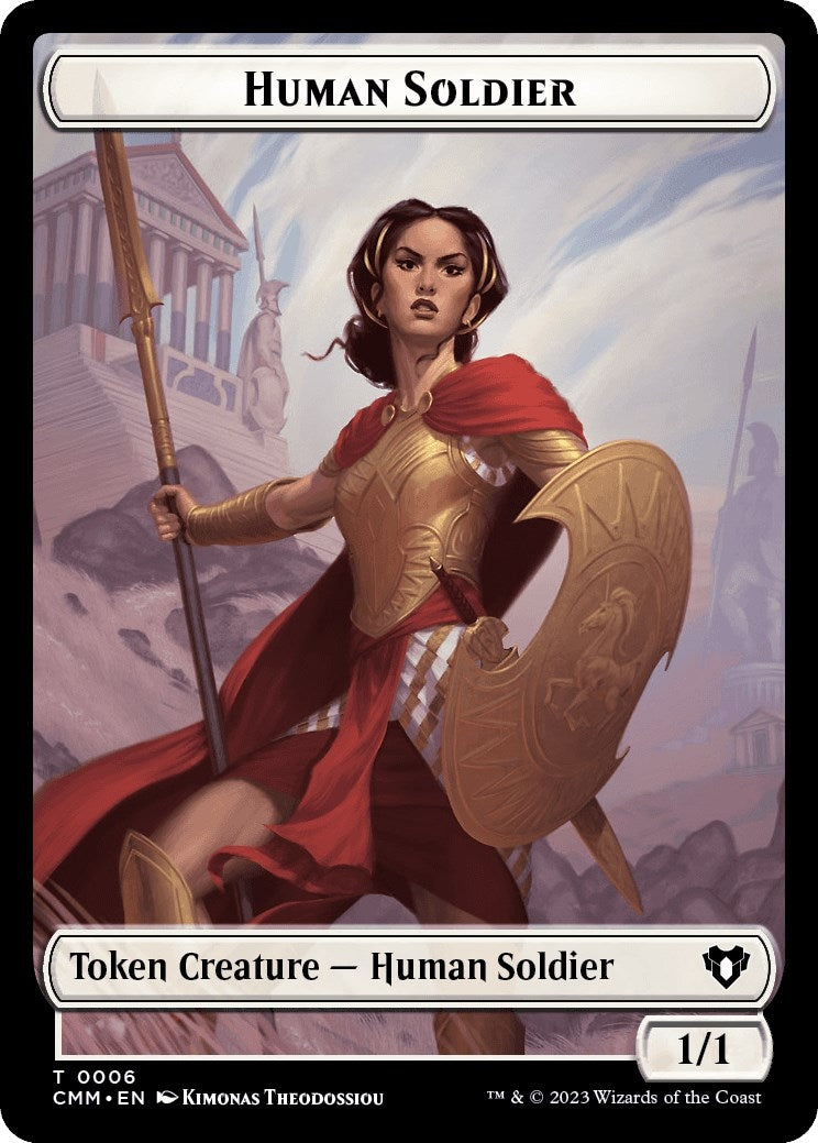 Image for Human Soldier // Zombie (0013) Double-Sided Token (6 // 13) - Magic: The Gathering