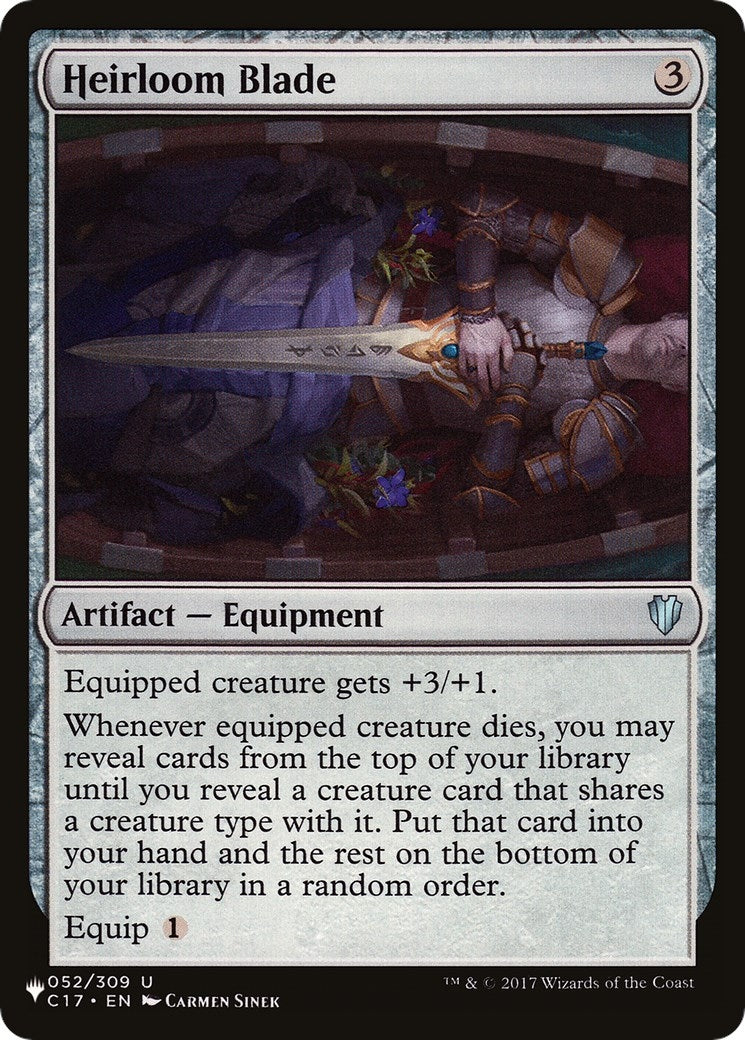 Image for Heirloom Blade (52) (LIST) - Magic: The Gathering