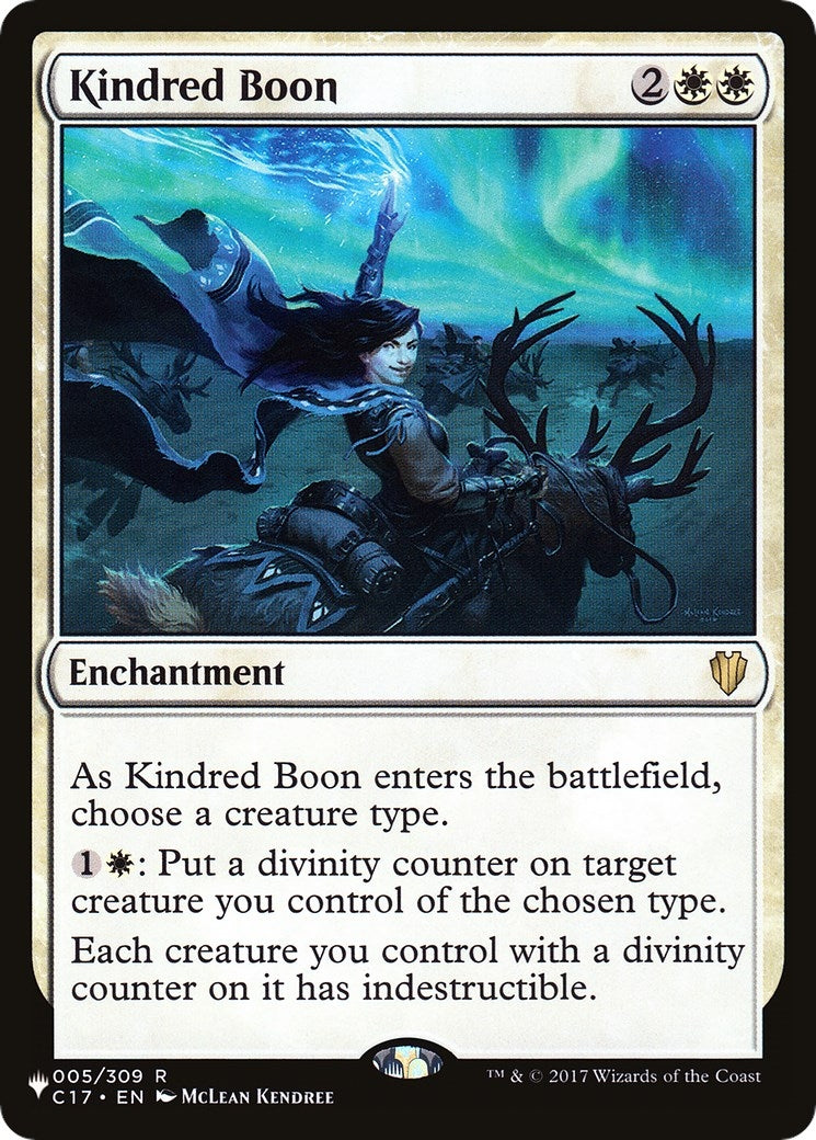 Image for Kindred Boon (5) - Magic: The Gathering