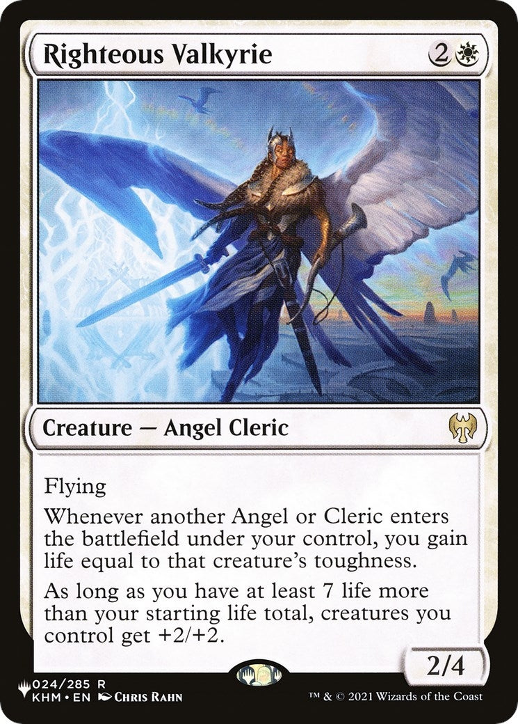 Image for Righteous Valkyrie (24) - Magic: The Gathering