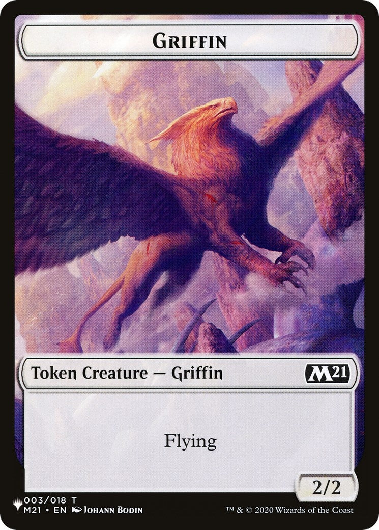 Image for Griffin // Ajani's Pridemate Double-sided Token (3 // 1) - Magic: The Gathering