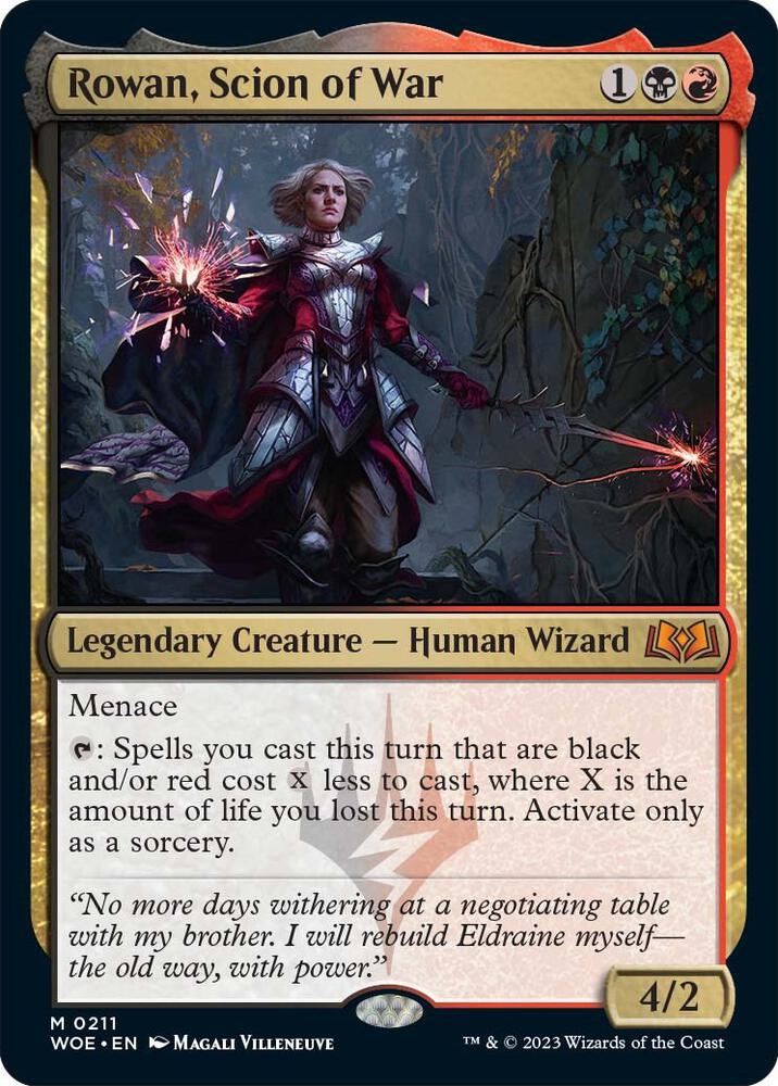 Image for Rowan, Scion of War (211) - Magic: The Gathering