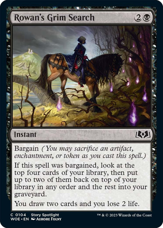 Image for Rowan's Grim Search (104) - Magic: The Gathering