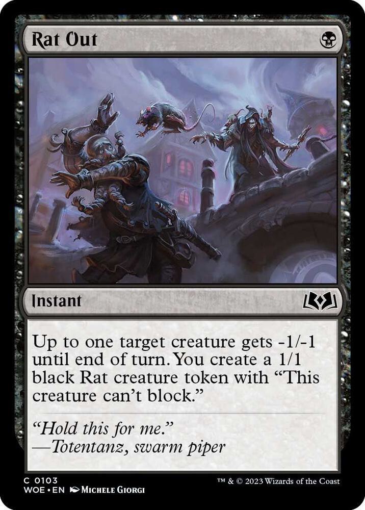 Image for Rat Out (103) - Magic: The Gathering