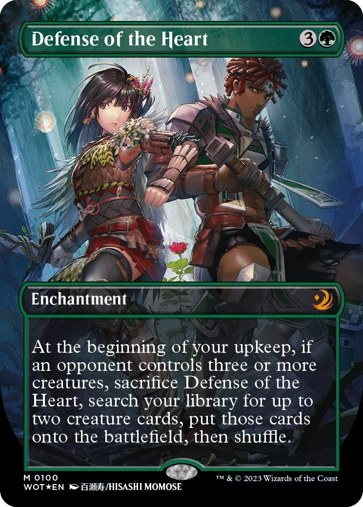 Image for Defense of the Heart (Anime Borderless) (Confetti Foil) (100) - Magic: The Gathering