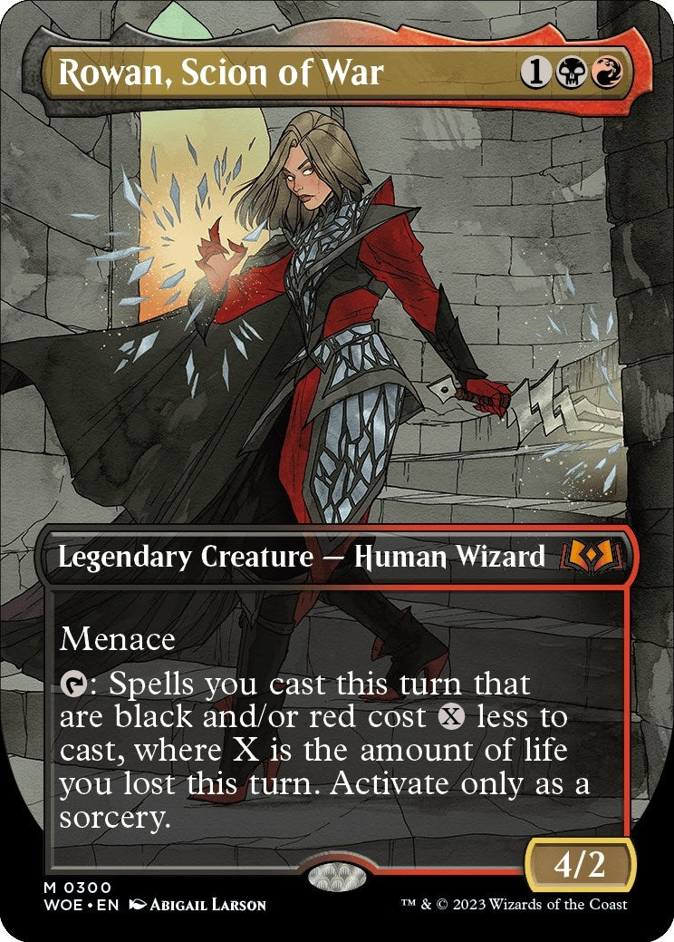 Image for Rowan, Scion of War (Borderless) (300) - Magic: The Gathering