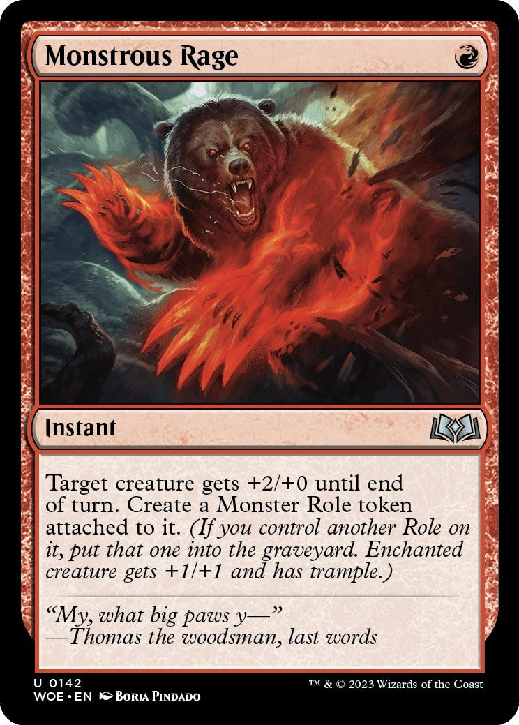 Image for Monstrous Rage (142) - Magic: The Gathering
