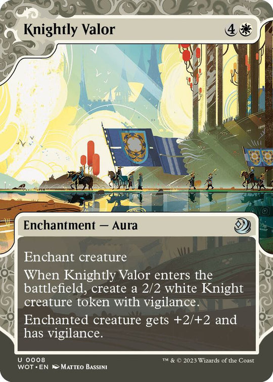 Image for Knightly Valor (8) - Magic: The Gathering