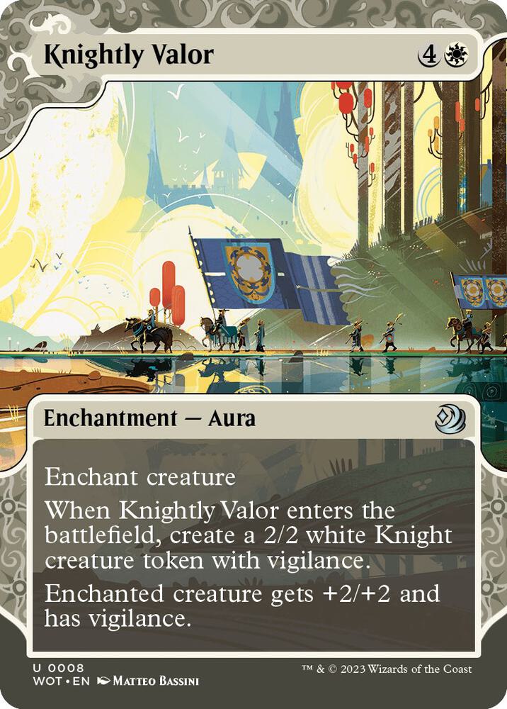 Image for Knightly Valor (8) - Magic: The Gathering