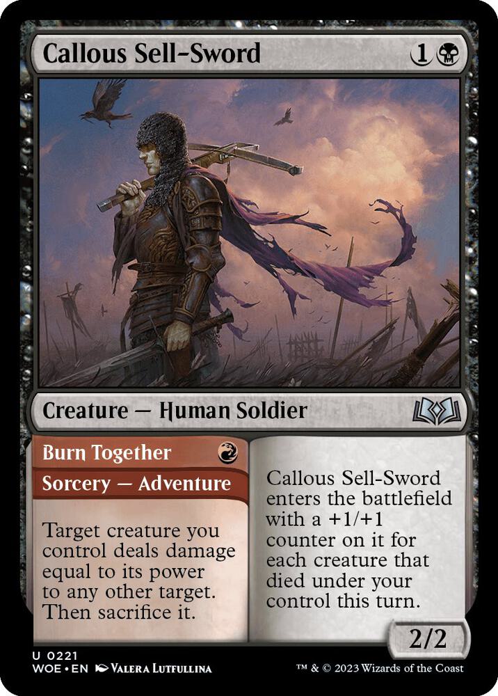 Image for Callous Sell-Sword (221) - Magic: The Gathering