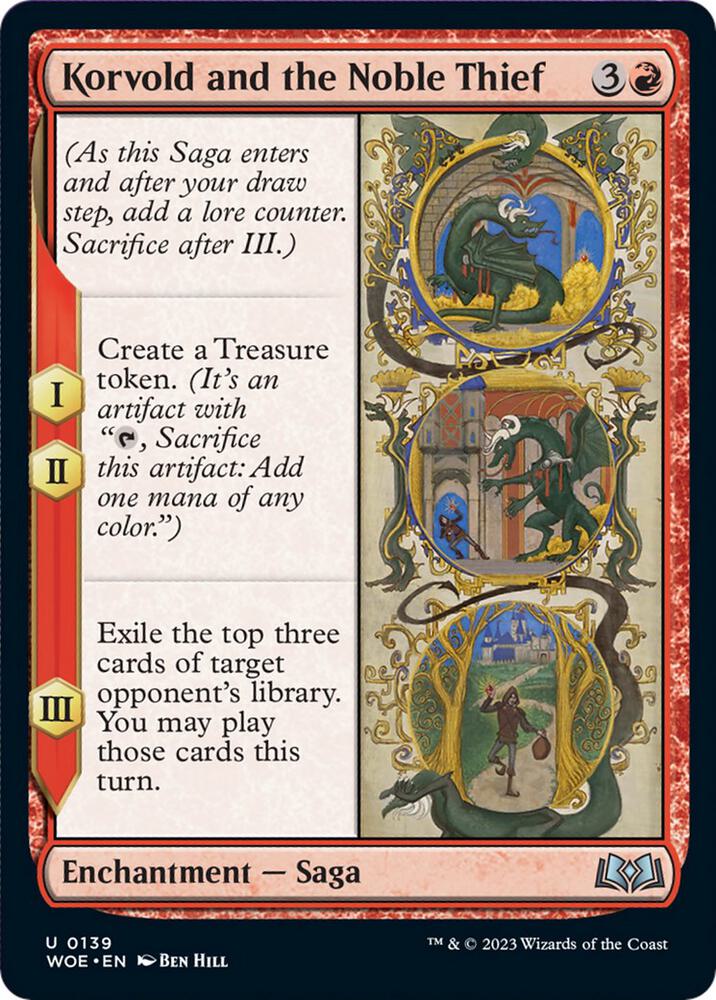 Image for Korvold and the Noble Thief (139) - Magic: The Gathering