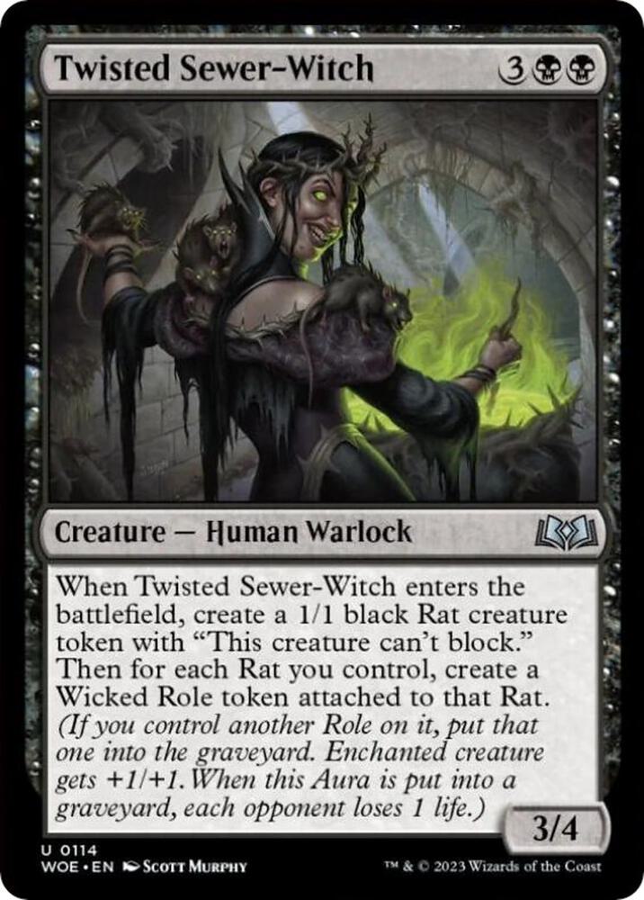 Image for Twisted Sewer-Witch (114) - Magic: The Gathering