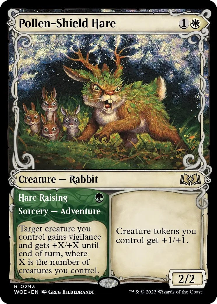Image for Pollen-Shield Hare (Showcase) (293) - Magic: The Gathering