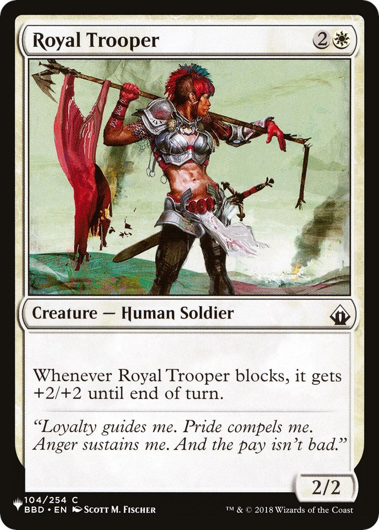 Image for Royal Trooper (104/254) (LIST) - Magic: The Gathering
