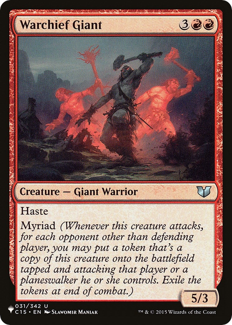 Image for Warchief Giant (031/342) - Magic: The Gathering