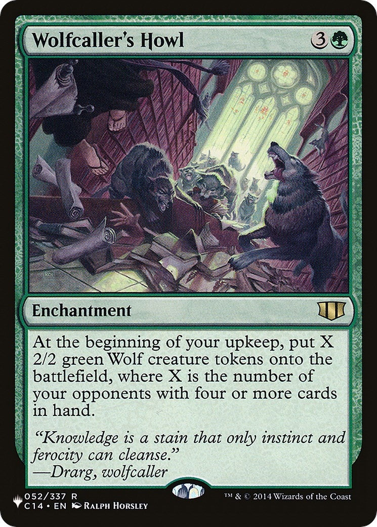 Image for Wolfcaller's Howl (052/337) (LIST) - Magic: The Gathering