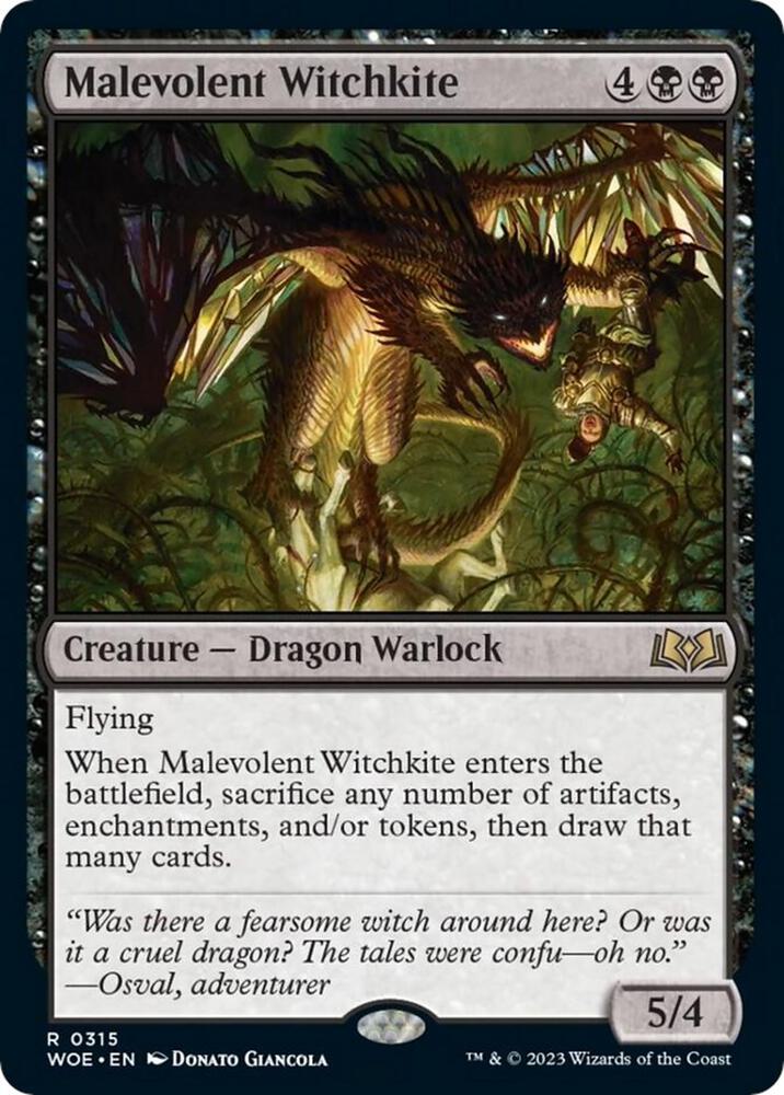 Image for Malevolent Witchkite (315) - Magic: The Gathering