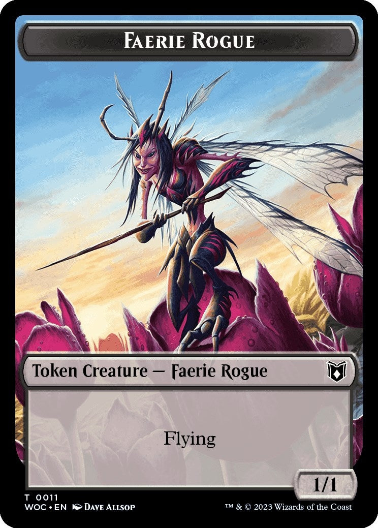 Image for Faerie Rogue (0011) // Faerie Double-Sided Token (11 // 10) (WOC) - Magic: The Gathering