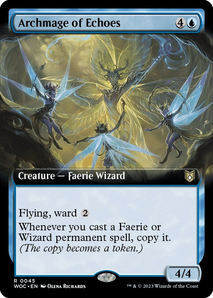 Image for Archmage of Echoes (Extended Art) (45) (WOC) - Magic: The Gathering