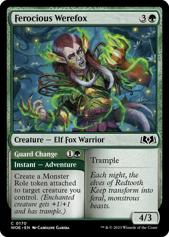 Image for Ferocious Werefox (170) - Magic: The Gathering