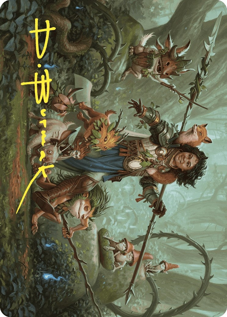 Image for Ellivere of the Wild Court Art Card (Gold-Stamped Signature) (49) (ASWOE) - Magic: The Gathering
