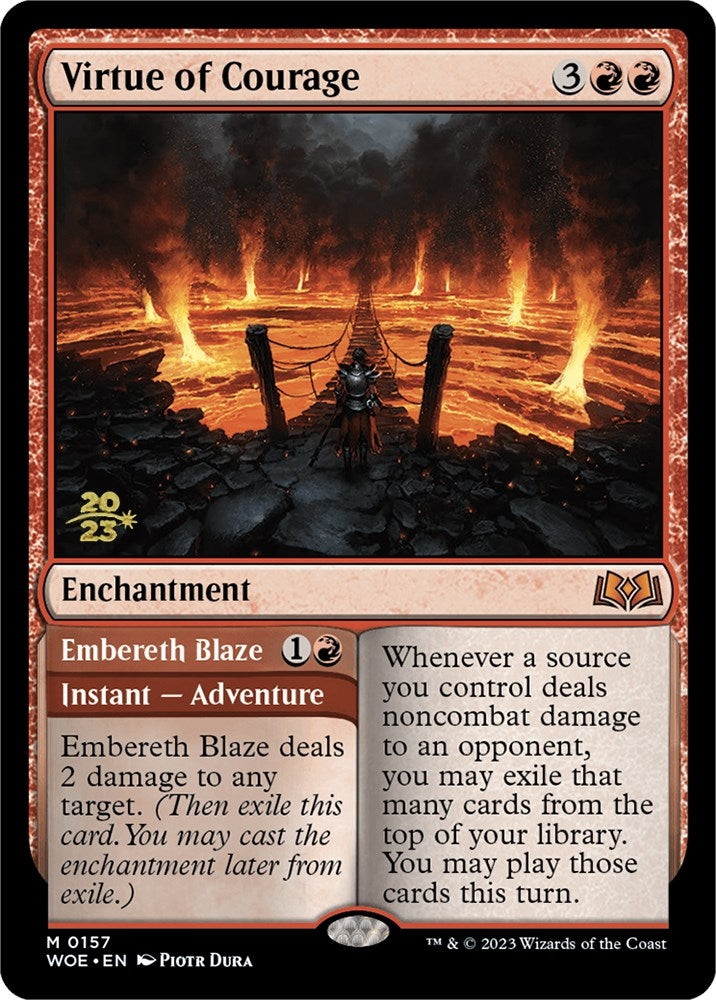 Image for Virtue of Courage (157) - Magic: The Gathering