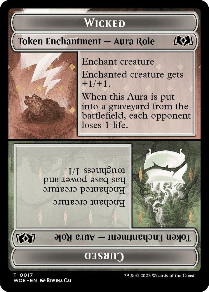 Image for Wicked Role / Cursed Role Token (17) - Magic: The Gathering