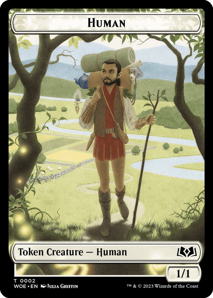 Image for Human // Food (0012) Double-Sided Token (2 // 12) - Magic: The Gathering