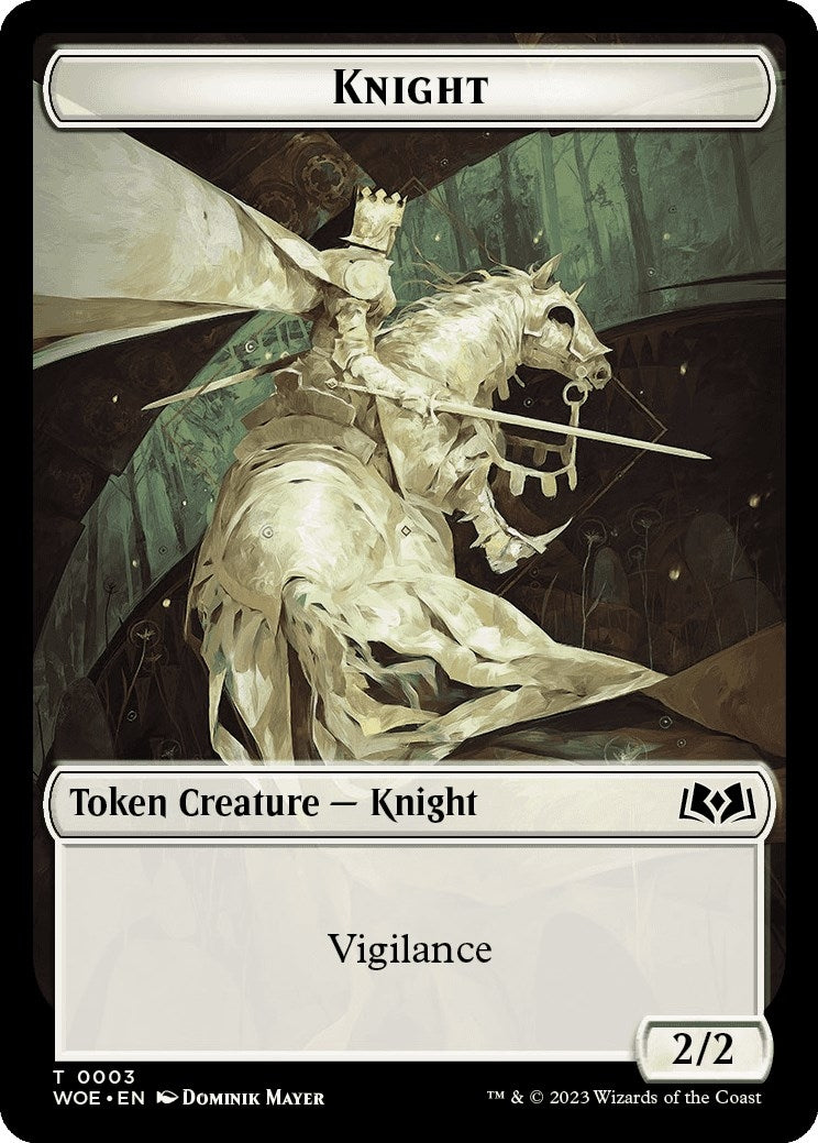 Image for Knight // Food (0010) Double-Sided Token (3 // 10) - Magic: The Gathering
