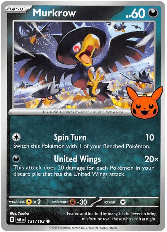 Image for Murkrow (131/193) (TTBB23) - Pokemon