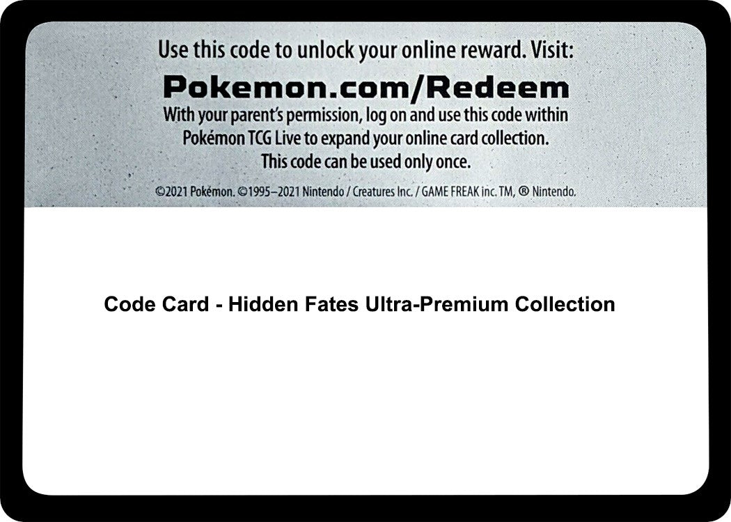 Image for Code Card - Hidden Fates Ultra-Premium Collection (HIF) - Pokemon