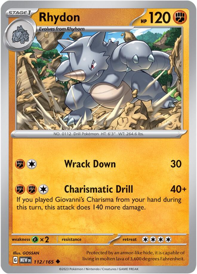 Rhydon (112/165) (MEW)